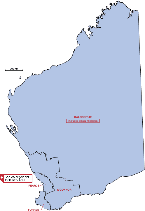 map of Western Australia