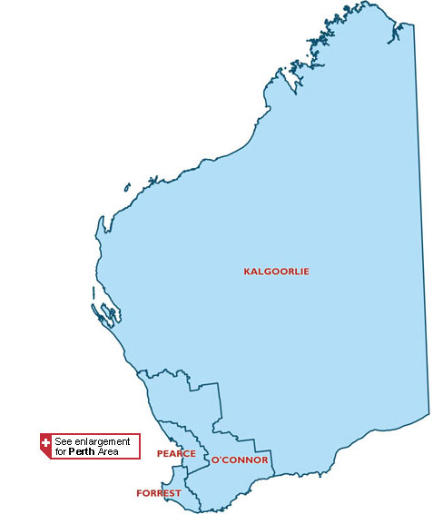 map of Western Australia