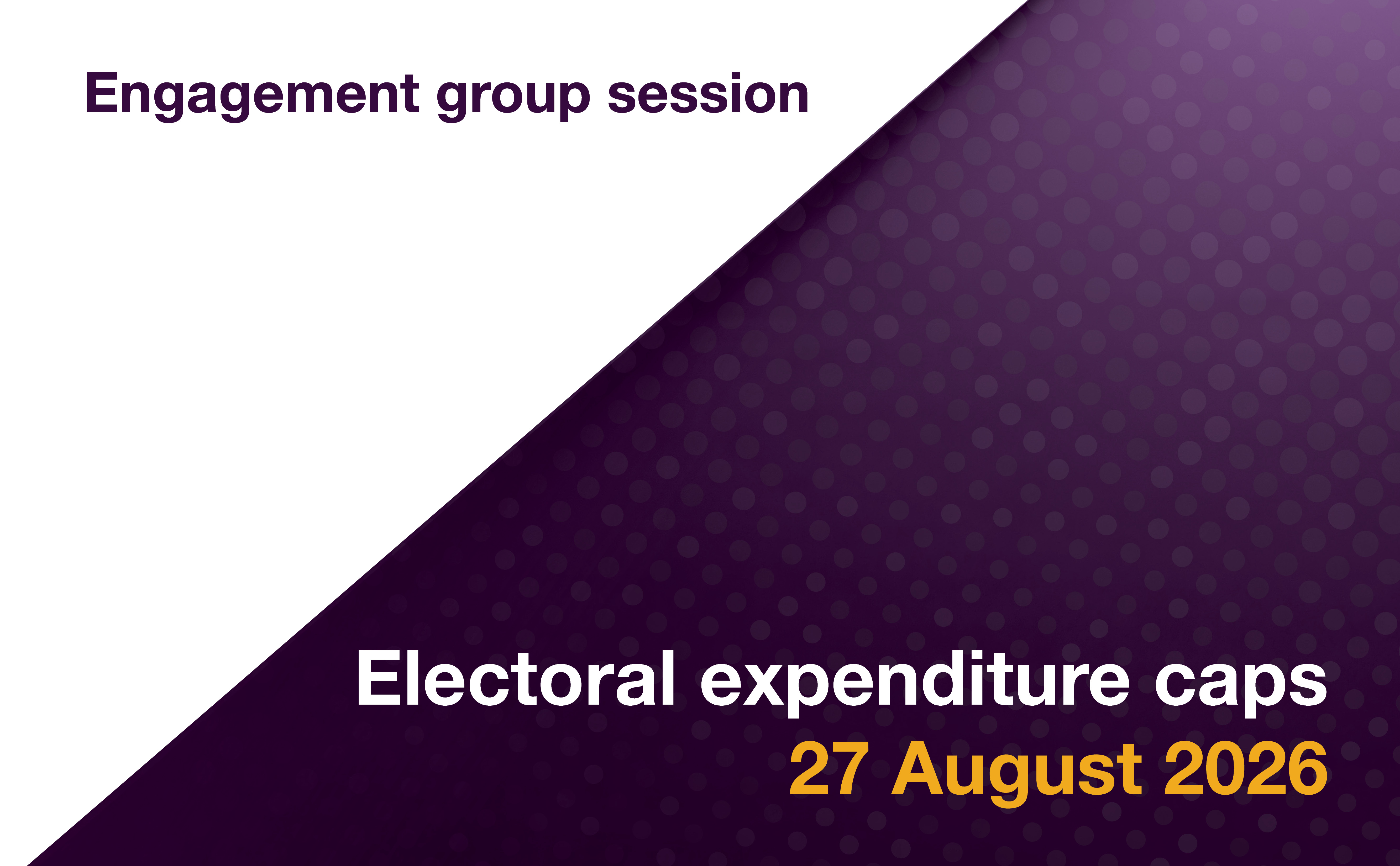Electoral expenditure caps