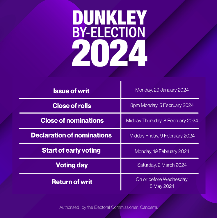 Dunkely by-election key dates