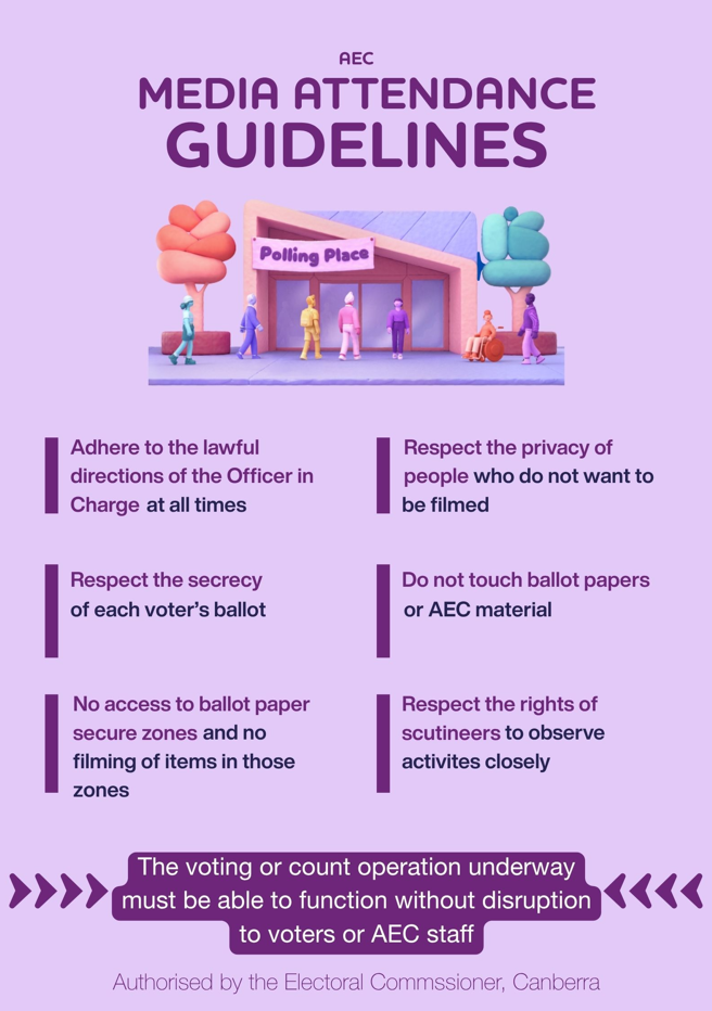 Media attendance guidelines